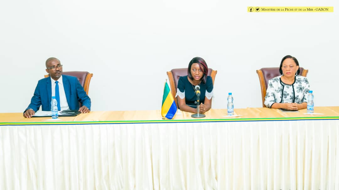 Marie-Lysiane Nguema (centre), Conseiller technique, a dit le mot d’ouverture des travaux.
